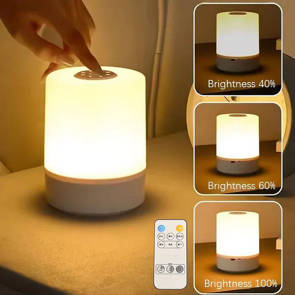 LED Nachttischlampe – Dimmbar & Aufladbar