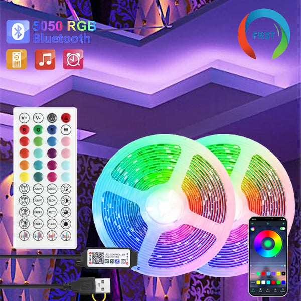 RGB LED Strip Set – 5m mit Fernbedienung & App-Steuerung